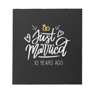 10th Wedding Anniversary Notepad