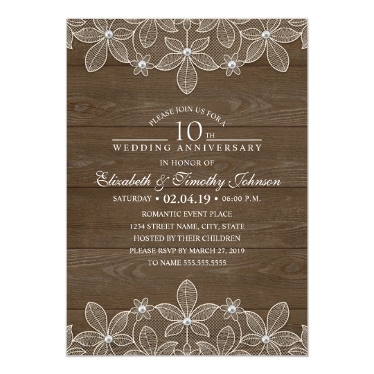  10th  Wedding  Anniversary  Cards Invitations  Zazzle co uk 