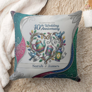 10th Wedding Anniversary We Still Do Photo Decor Cushion