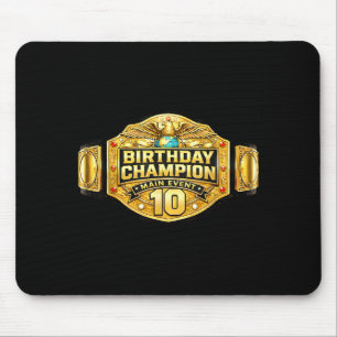 10th wrestler birthday wrestling champion party10t mouse mat