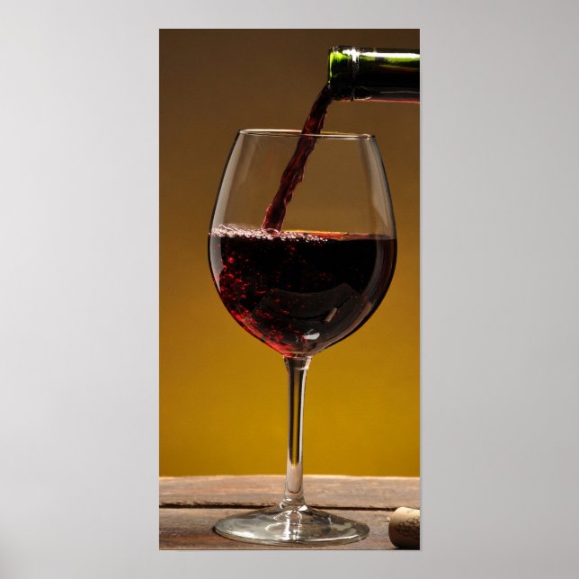 10x20 Wine Glass and Bottle Wall Art (Front)