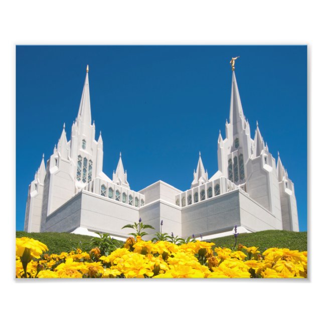 10X8" Professional Photo of San Diego LDS Temple (Front)