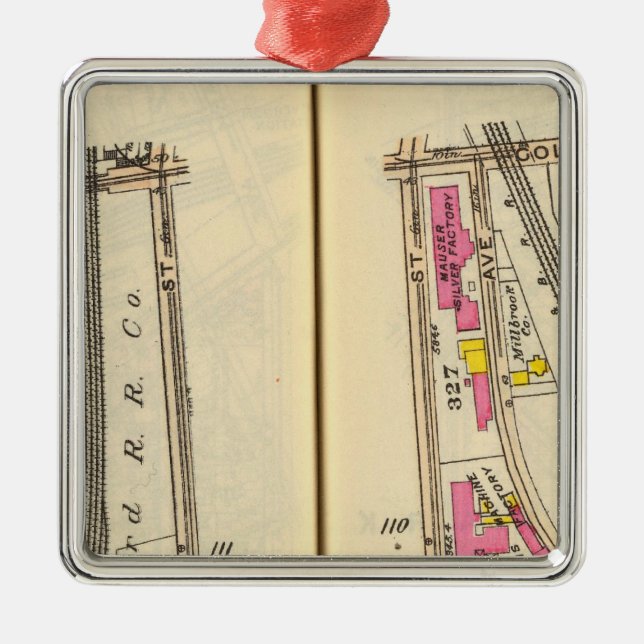 110111 Mt Vernon Metal Tree Decoration (Front)