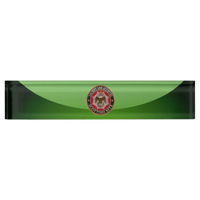 [110] Scottish Rite Double-headed Eagle Nameplate (Front)
