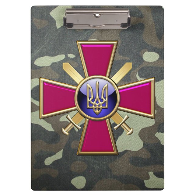 [110] Ukrainian Ground Forces Emblem Clipboard (Front)