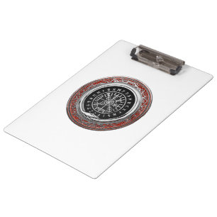[110] Vegvisir - Viking Silver Magic Runic Compass Clipboard