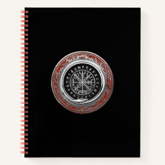 [110] Vegvisir - Viking Silver Magic Runic Compass Notebook