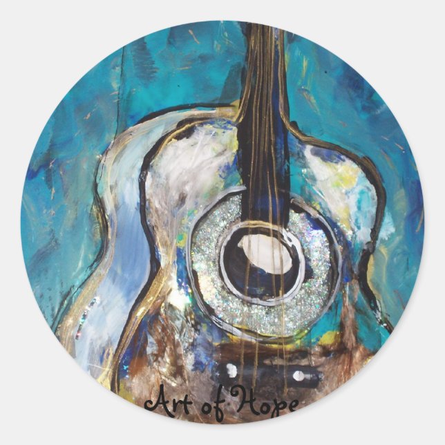 111308+1 174, Art of Hope Classic Round Sticker (Front)