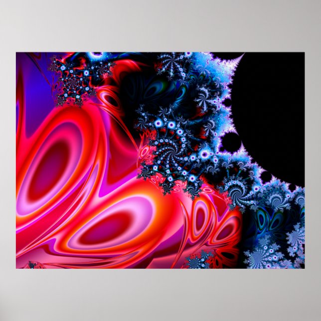 1113mz1b0305 Fractal Art Poster (Front)