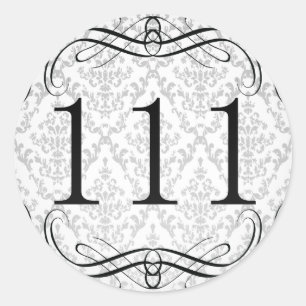 111 Area Code Classic Round Sticker