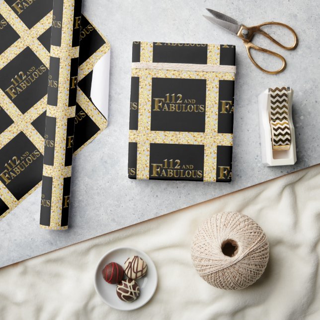 112 Birthday  Wrapping Paper (Crafts)