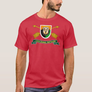 112th Signal Battalion w SF Branch Flash w Br Ribb T-Shirt
