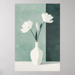 1137 Strength And Calm Of A Floral Minimalism - Hi Poster