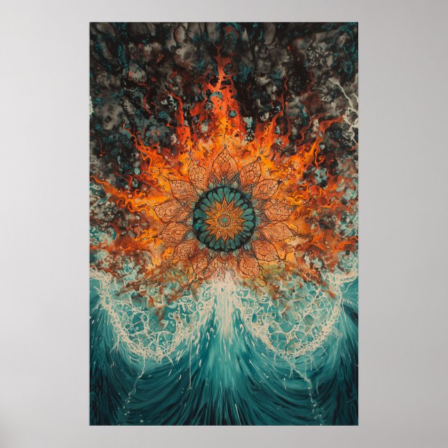 1151 Fire And Water Poster (Front)