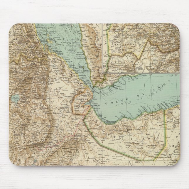 11617 Eritrea, Ethiopia, Somalia Mouse Mat (Front)