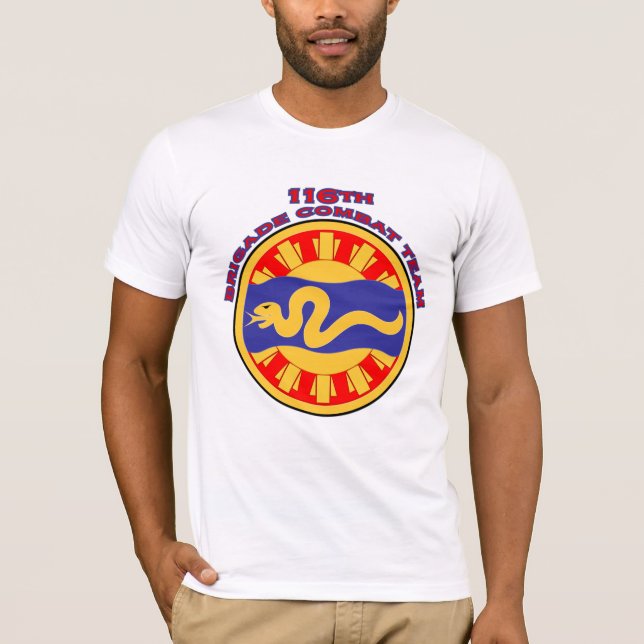 116th Brigade Combat Team shoulder patch T-shirt (Front)