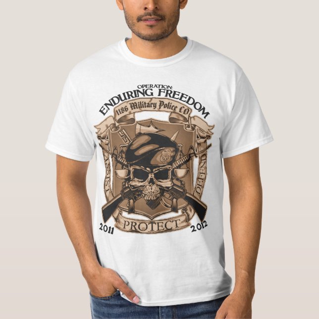 1186 Military Police - Enduring Freedom T-Shirt (Front)
