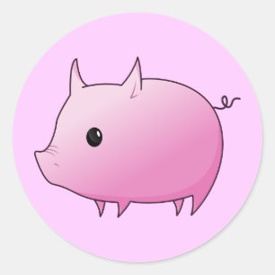 119543970256865370pig_pony_pants_02.svg.hi classic round sticker