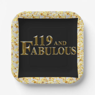 119 Birthday Paper Plate