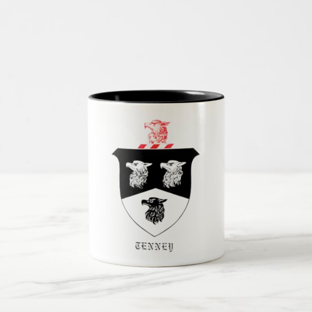 11 0z Mug with Tenney Family Crest (Center)