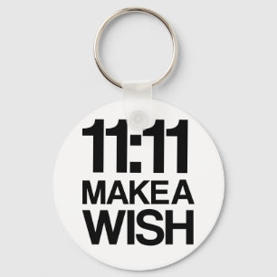 11:11 MAKE A WISH keychain