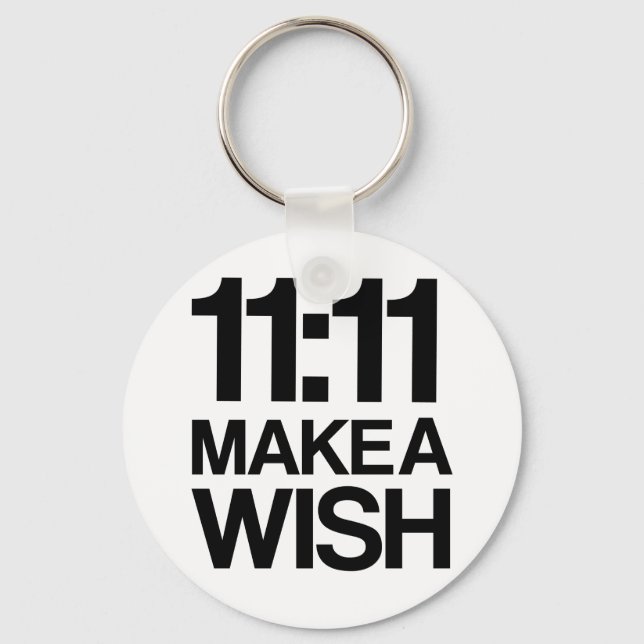 11:11 MAKE A WISH keychain (Front)