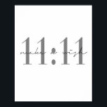 11:11 Make A Wish Poster<br><div class="desc">11:11 Make A Wish</div>