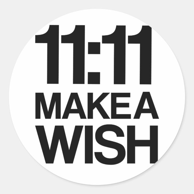 11:11 MAKE A WISH sticker (Front)