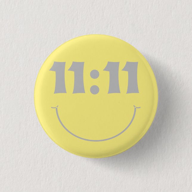 11 11 Smile 3 Cm Round Badge (Front)