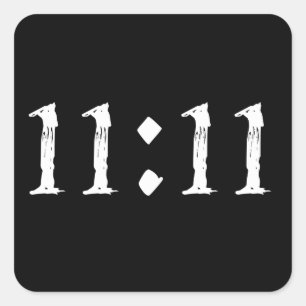 11:11 SQUARE STICKER