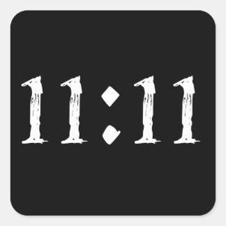 11:11 SQUARE STICKER