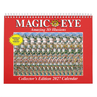 11.25" Wide 2027 USA Magic Eye Calendar