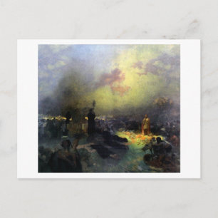 #11 After the Battle of Vitkov Hill, Mucha Postcard