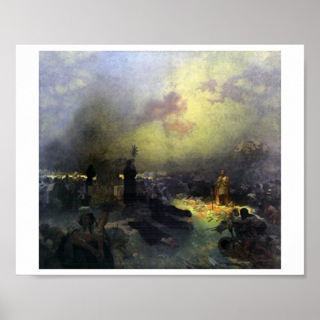 #11 After the Battle of Vitkov Hill, Mucha Poster (Front)