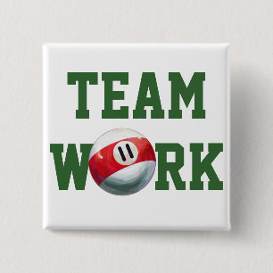 11 Ball 15 Cm Square Badge