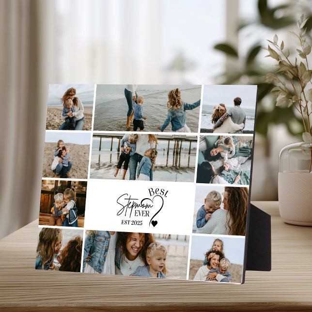11 Best Stepmom Ever Custom Photo Collage  Plaque (Creator Uploaded)
