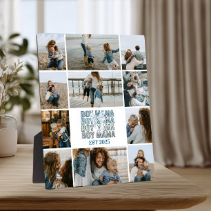 11 Boy Mama Custom Photo Collage Plaque
