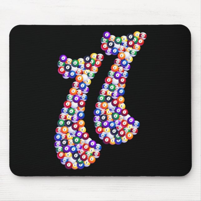 11 Composed Of Billiard Pool Table  Mouse Mat (Front)