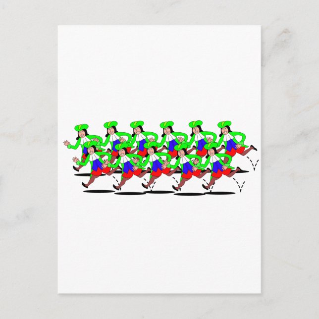 11 Lords Leaping Postcard (Front)