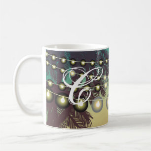 11 Oz. Coffee Mug Beach Sunset Palm Tree String Li