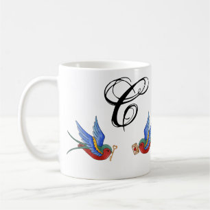 11 Oz. Coffee Mug Traditional Bird Tattoo Sparrow