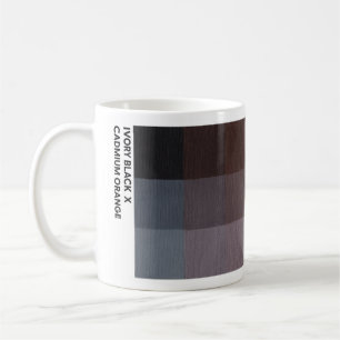 11 oz Ivory Black x Cadmium Orange Mug