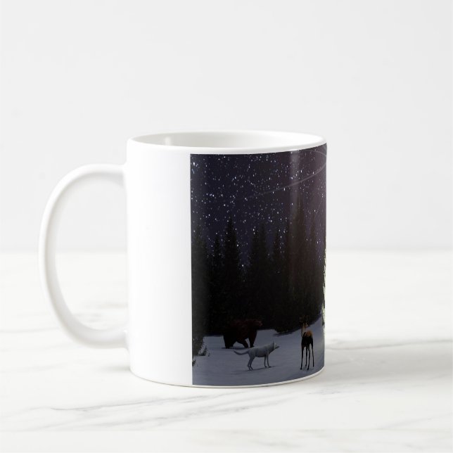 11 oz mug with "O Tannenbaum" image (Left)