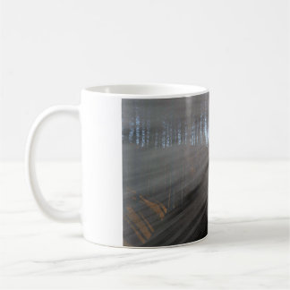 11 oz mug with "Sunlight through the Pines" image