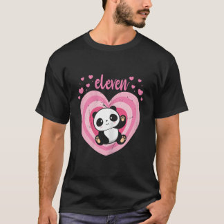 11 Panda 11Th B-Day T-Shirt