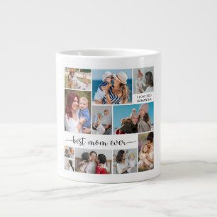 11 Photo Collage Best Mum Ever Large Coffee Mug