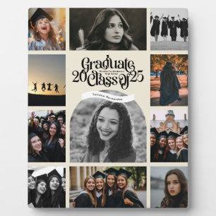 11 Photo Collage Class of 2025 SCHOOL Graduation Plaque