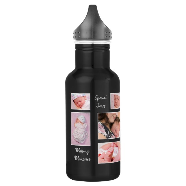 11 Photo Collage Making Memories Special Times 532 Ml Water Bottle (Left)