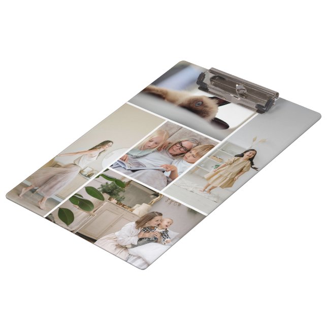 11 Photo Collage Template Personalised Clipboard (Angled)