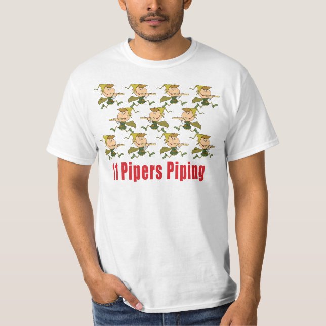11 Pipers Piping T-shirts (Front)